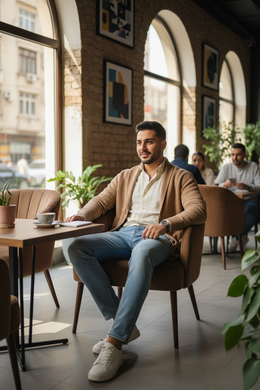 جينز سادة رجالي تركي — قطن 95% | مقاسات 30 حتى 50